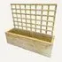 Tulare Garden Planter with Trellis - Natural