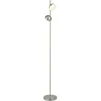 Tully 2-Light LED Floor Lamp - Satin Silver