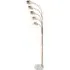 Tupelo Floor Lamp with 5 Arms - Copper, White Marble