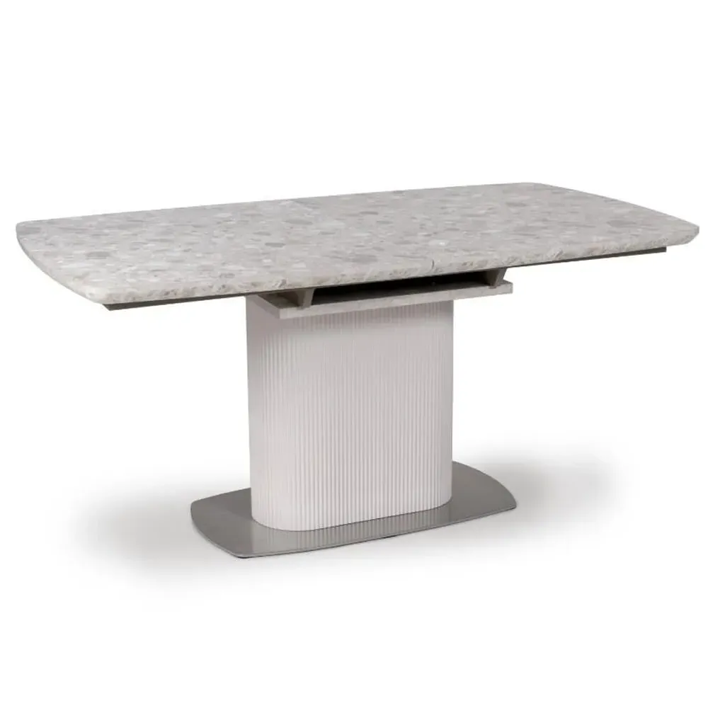 Tupelo Small Extendable Dining Table - White, Wood