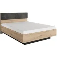Turin King Size Ottoman Bed with Storage - Artisan Oak