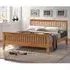 Turin Single Bed Frame - Honey Oak, Hevea Hardwood