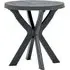 Turlock Round Bistro Table - Anthracite, Plastic