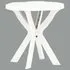 Turlock Round Bistro Table - White, Plastic