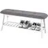 Turlock Shoe Storage Bench - White, Grey