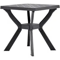 Turlock Square Bistro Table - Anthracite, Plastic