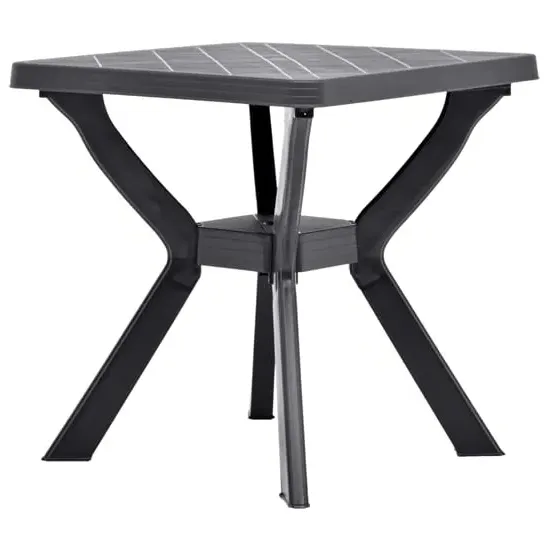 Turlock Square Bistro Table - Anthracite, Plastic