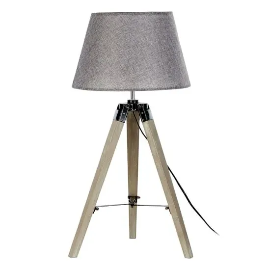 Tuscany Table Lamp - Grey, Wood