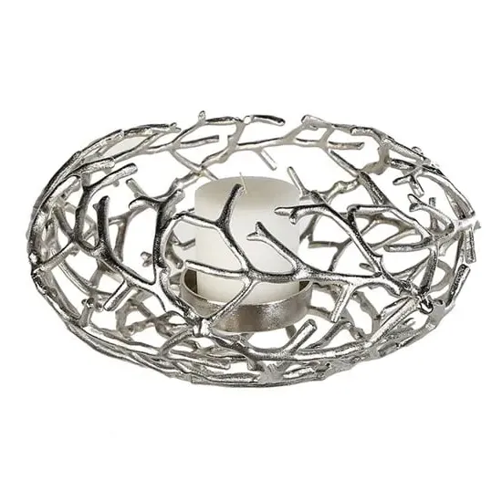 Twigs Candleholder - Antique Silver, Aluminium image