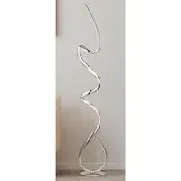 Twirls LED Floor Lamp - Chrome, Crystal