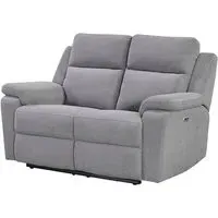 Tyrone 2-Seater Electric Recliner Sofa - Stone, Fabric