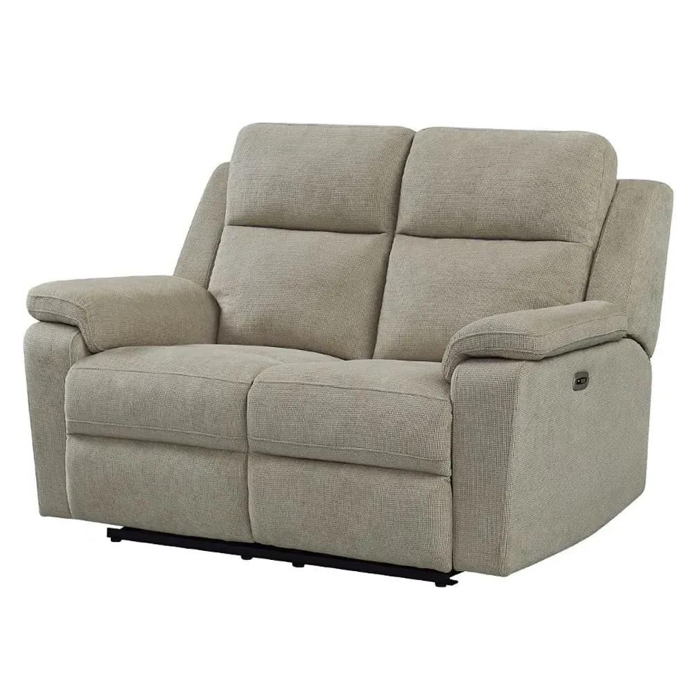 Tyrone 2-Seater Electric Recliner Sofa - Taupe, Fabric