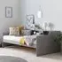 Tyson Guest Bed with Shelves - Grey, Pine