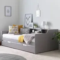 Tyson Guest Bed with Trundle - Grey, Pine