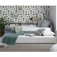 Tyson Guest Bed with Trundle - Grey, Pine