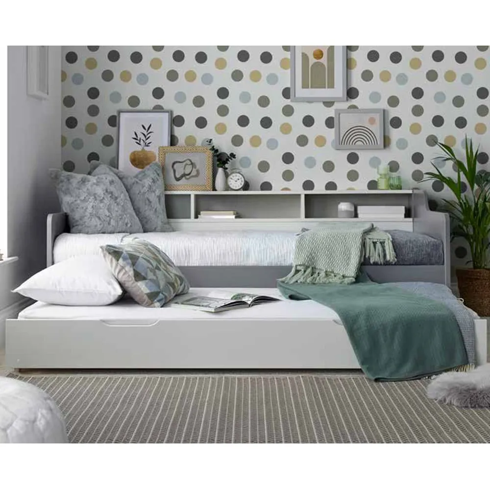 Tyson Guest Bed with Trundle - Grey, Pine