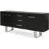Ulmos Sideboard with U-Shaped Base - Black, Elm Wood
