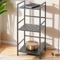 Umatilla 3-Shelf Metal Shelving Unit - Anthracite