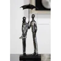 Umbrella Sculpture - Antique Silver, Metal