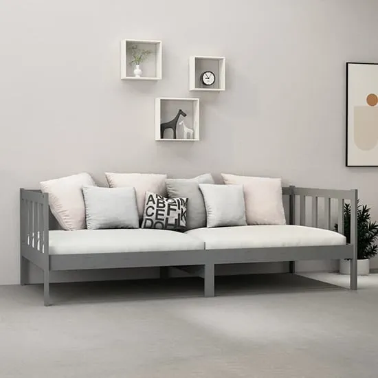 Umeko Single Day Bed - Grey, Pinewood