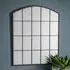 Union Window Design Wall Mirror - Black, Metal
