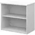 Upton Bookcase with 1 Shelf - White, MDF