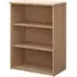 Upton Bookcase with 2 Shelves - Beech, MDF