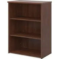 Upton Bookcase with 2 Shelves - Walnut, MDF