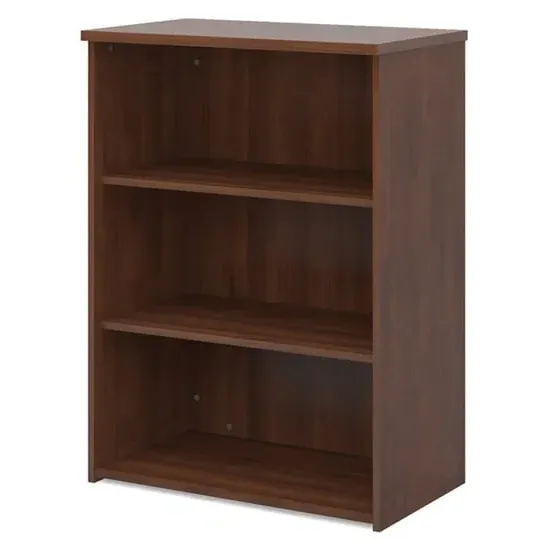 Upton Bookcase with 2 Shelves - Walnut, MDF