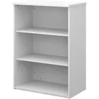Upton Bookcase with 2 Shelves - White, MDF