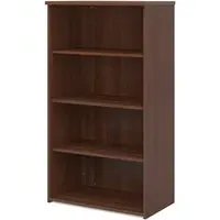 Upton Bookcase with 3 Shelves - Walnut, MDF