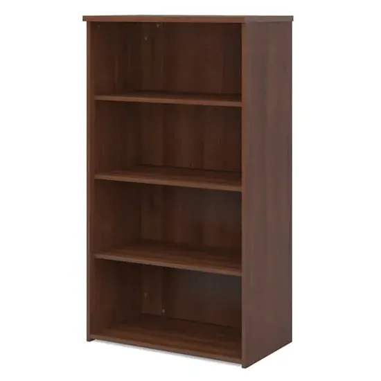 Upton Bookcase with 3 Shelves - Walnut, MDF