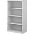 Upton Bookcase with 3 Shelves - White, MDF