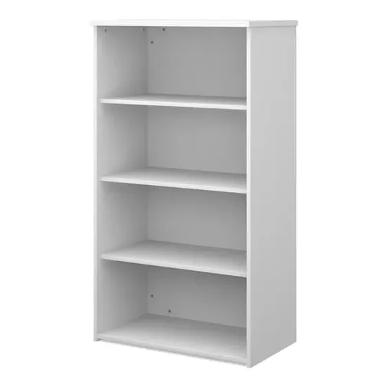 Upton Bookcase with 3 Shelves - White, MDF