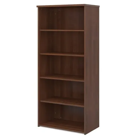Upton Bookcase with 4 Shelves - Walnut, MDF