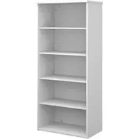 Upton Bookcase with 4 Shelves - White, MDF