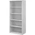 Upton Bookcase with 4 Shelves - White, MDF