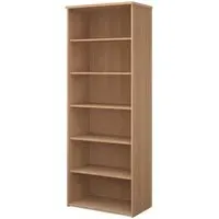 Upton Bookcase with 5 Shelves - Beech, MDF