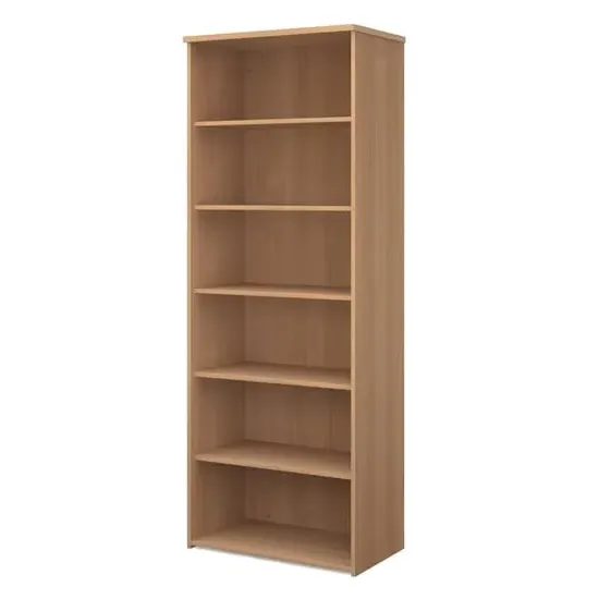 Upton Bookcase with 5 Shelves - Beech, MDF