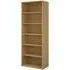 Upton Bookcase with 5 Shelves - Oak, MDF