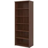 Upton Bookcase with 5 Shelves - Walnut, MDF