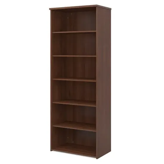 Upton Bookcase with 5 Shelves - Walnut, MDF