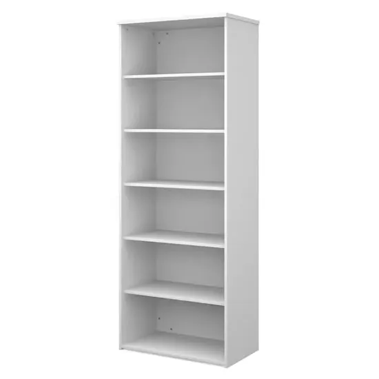Upton Bookcase with 5 Shelves - White, MDF