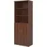 Upton Combination Storage Cabinet with 5 Shelves - Walnut