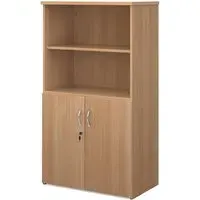 Upton Storage Cabinet with 3 Shelves - Beech, MDF