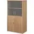 Upton Storage Cabinet with 4 Doors 3 Shelves - Beech, MDF