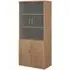 Upton Storage Cabinet with 4 Doors 4 Shelves - Beech, MDF
