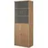 Upton Storage Cabinet with 4 Doors 5 Shelves - Beech, MDF