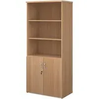 Upton Storage Cabinet with 4 Shelves - Beech, MDF