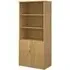 Upton Storage Cabinet with 4 Shelves - Oak, MDF